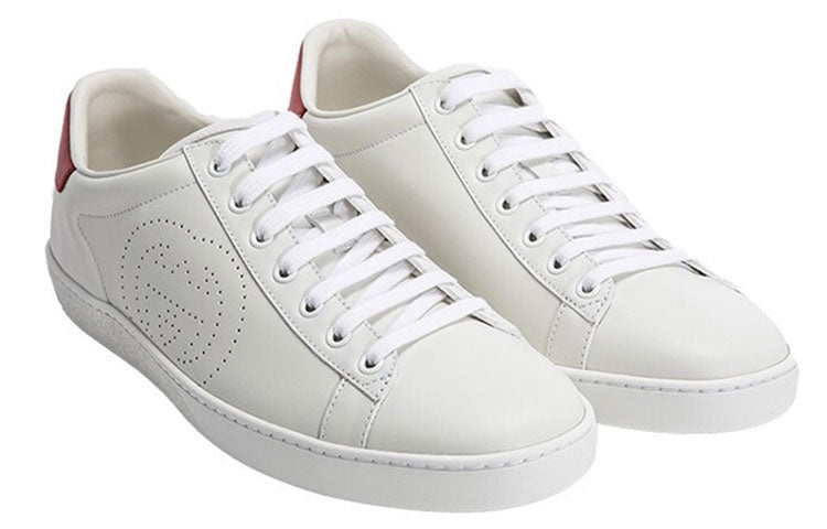 (WMNS) Gucci Ace 'Interlocking G - White Red' 598527-AYO70-9078 - 2