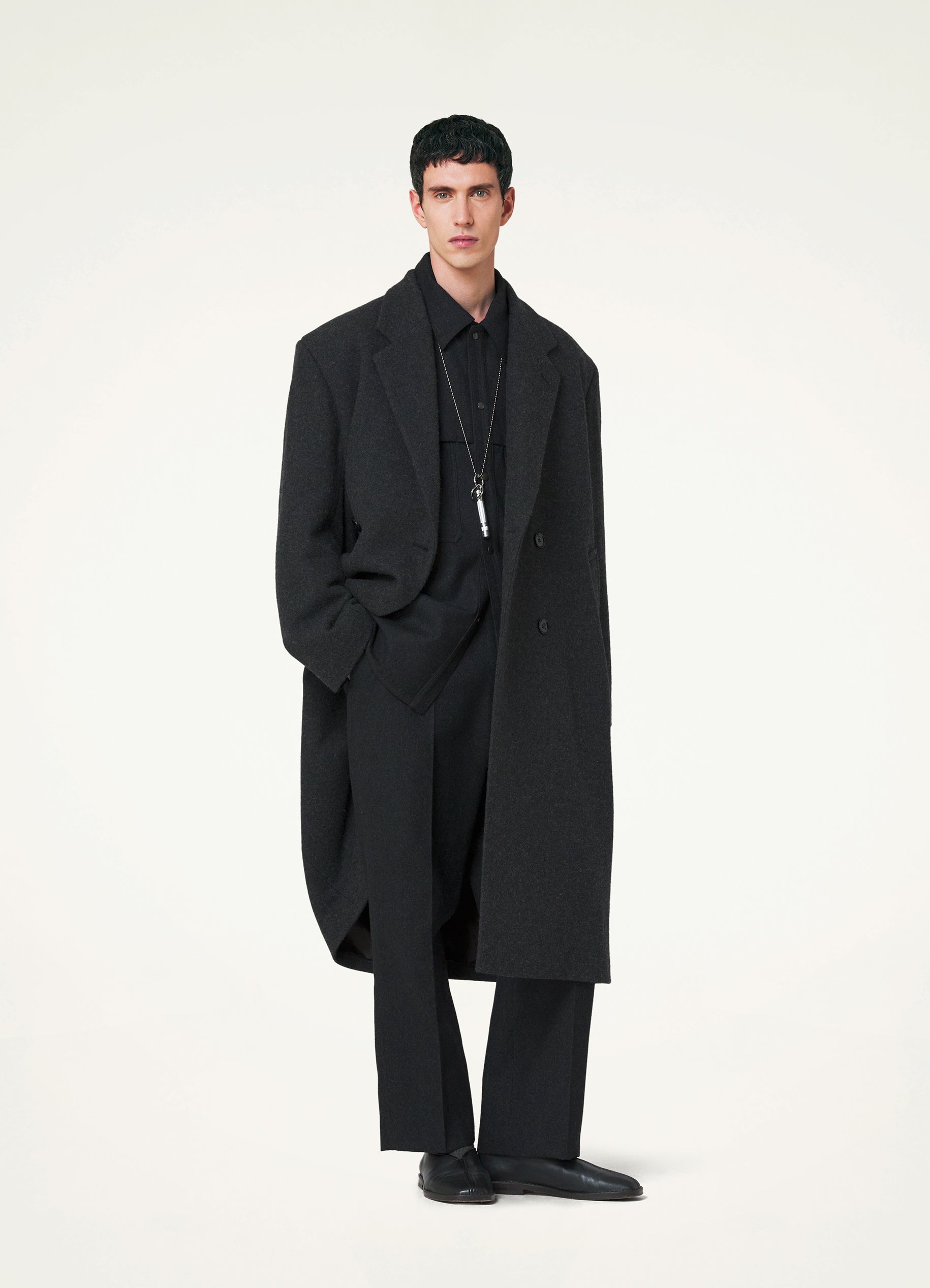 MAXI DOUBLE BREASTED COAT - 5