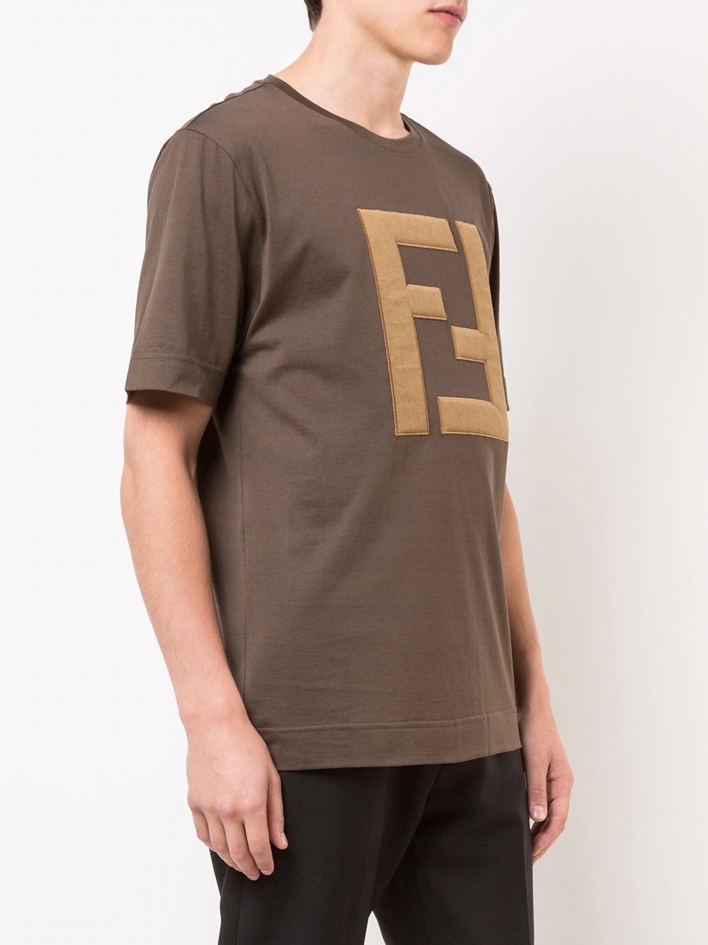 embroidered FF logo T-shirt - 3