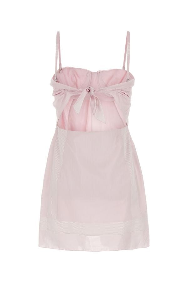 Prada Woman Pastel Pink Cotton Mini Dress - 2