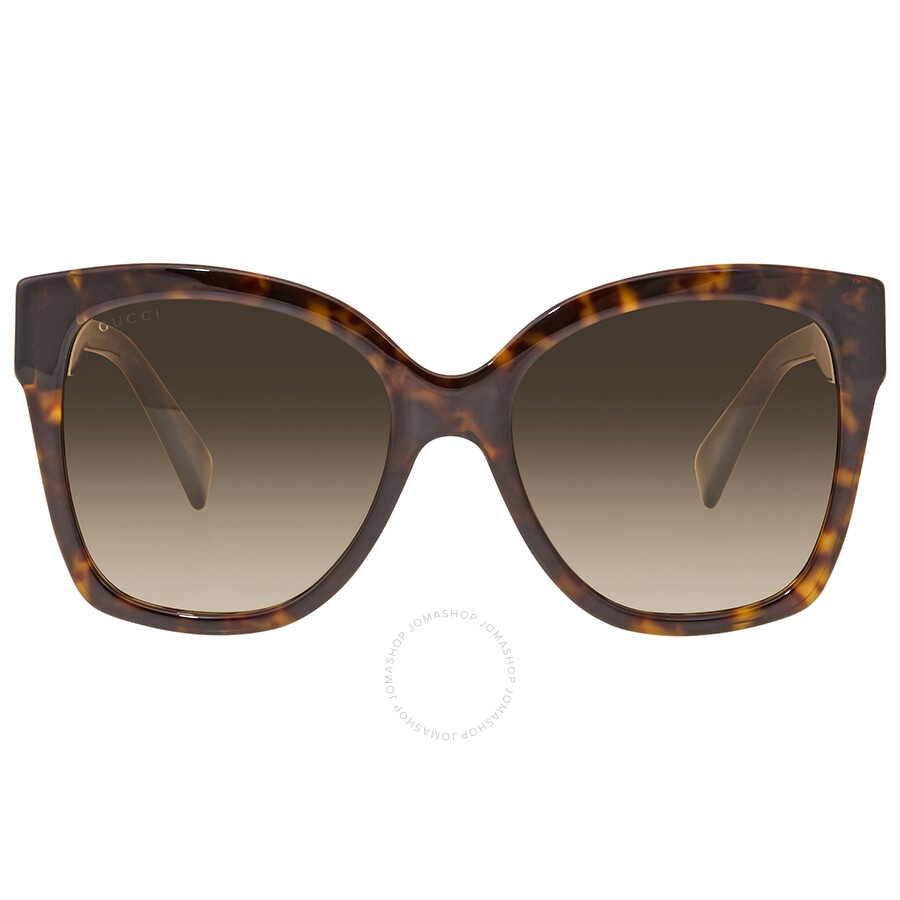 Gucci Brown Shaded Butterfly Ladies Sunglasses GG0459S 002 54 - 1