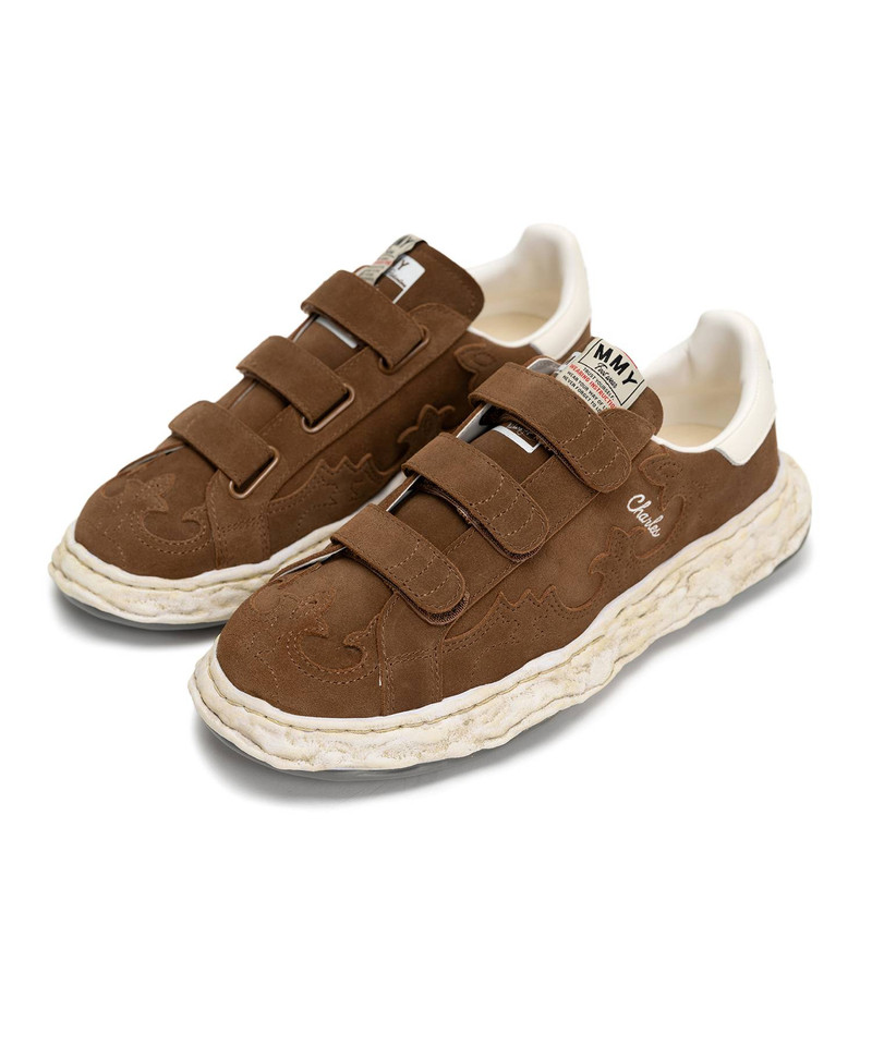 "CHARLES"OG Sole Western Detail Suede Low-top Verclo Sneaker 19