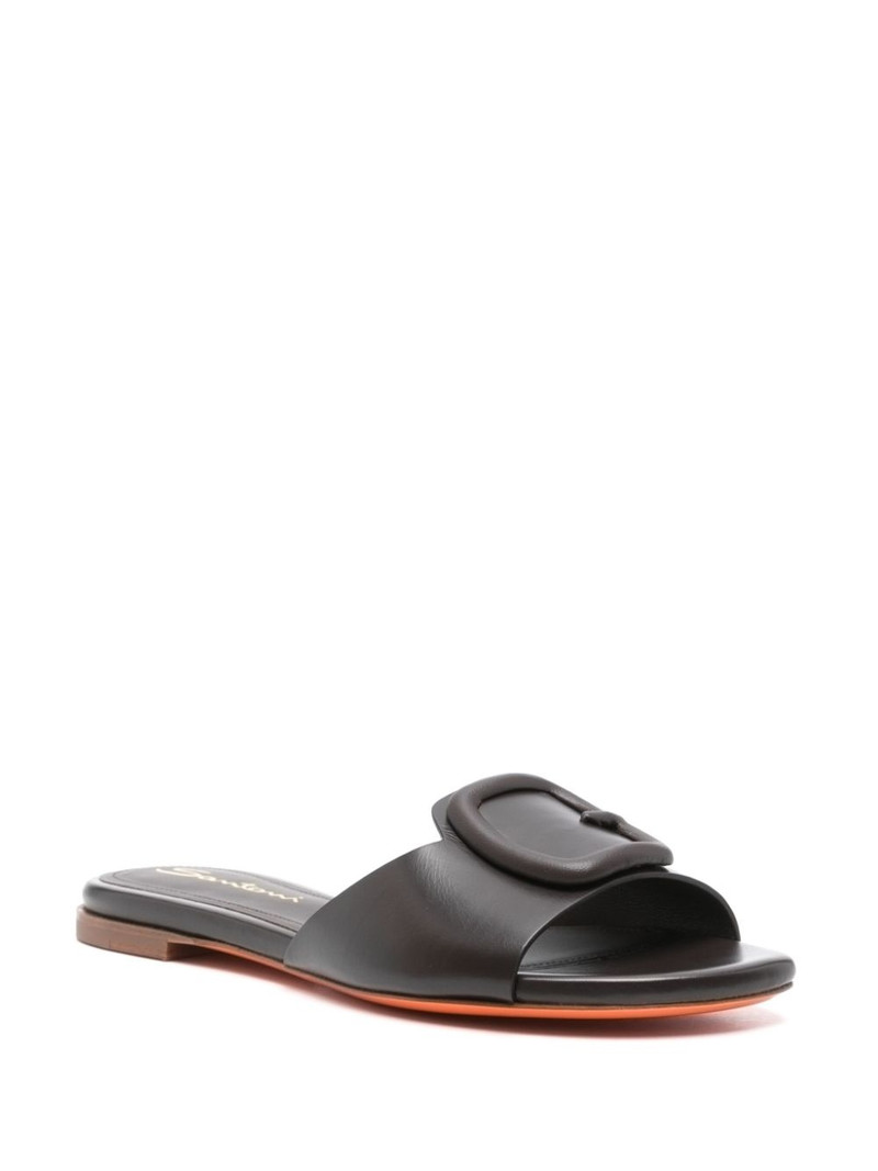 Santoni decorative-buckle slides outlook