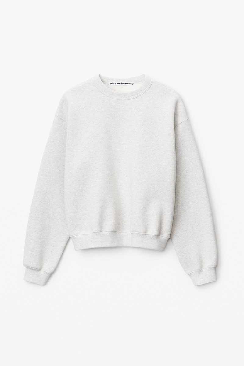 CREWNECK PULLOVER IN DENSE FLEECE 1