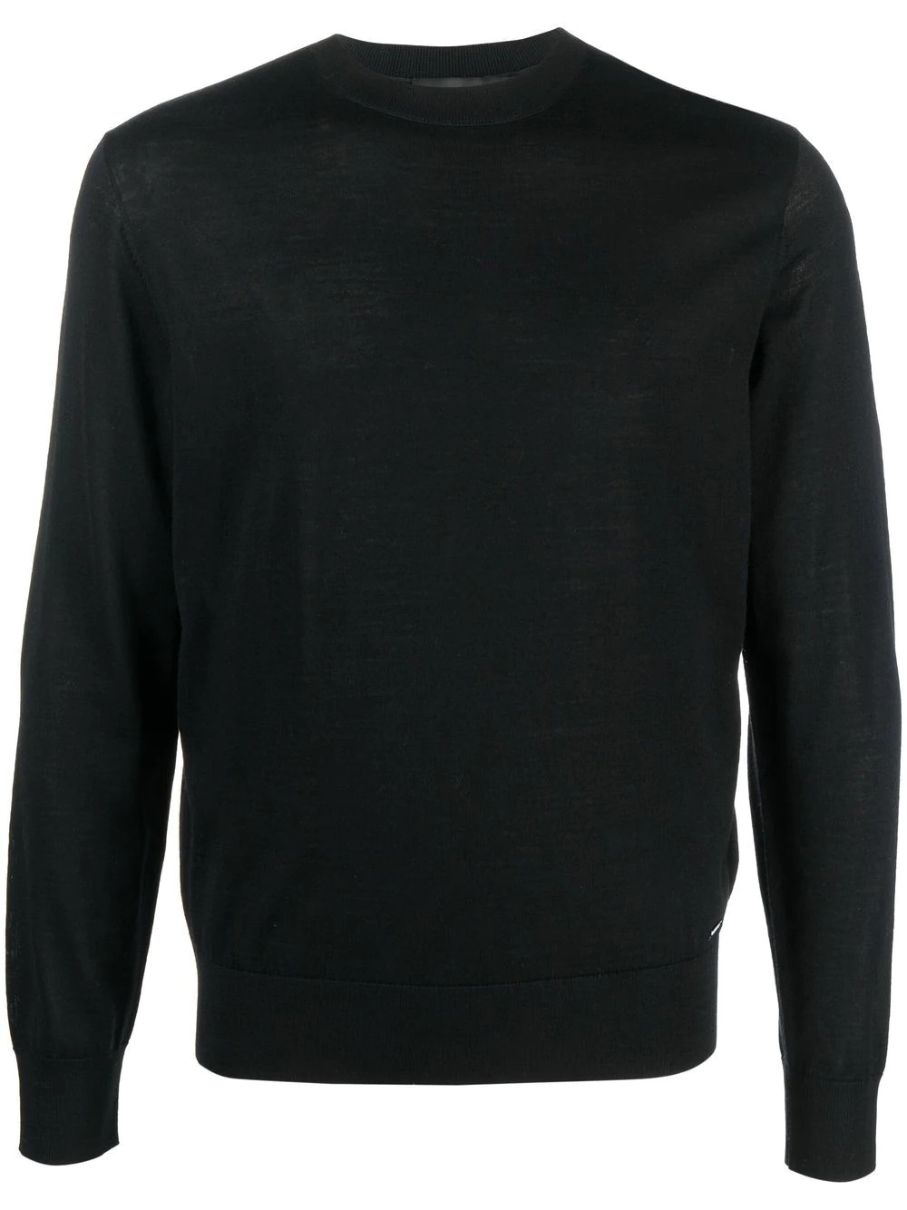 ribbed-knit crew neck sweater - 1