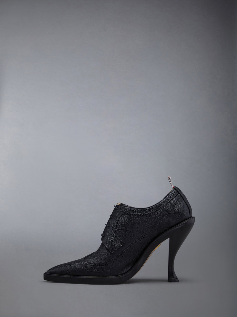Thom Browne PEBBLE GRAIN LEATHER SOLE HEELED LONGWING BROGUE outlook