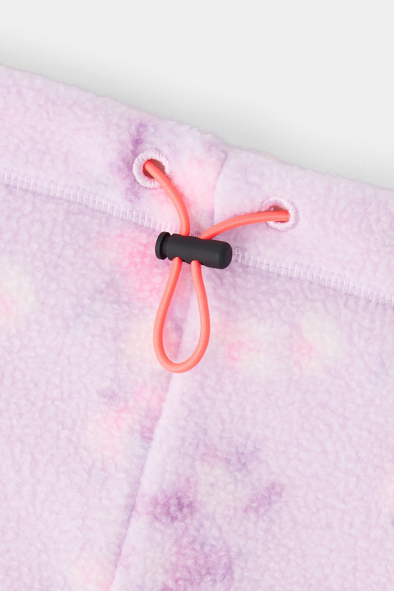 Arian fleece loop scarf in Lilac 3