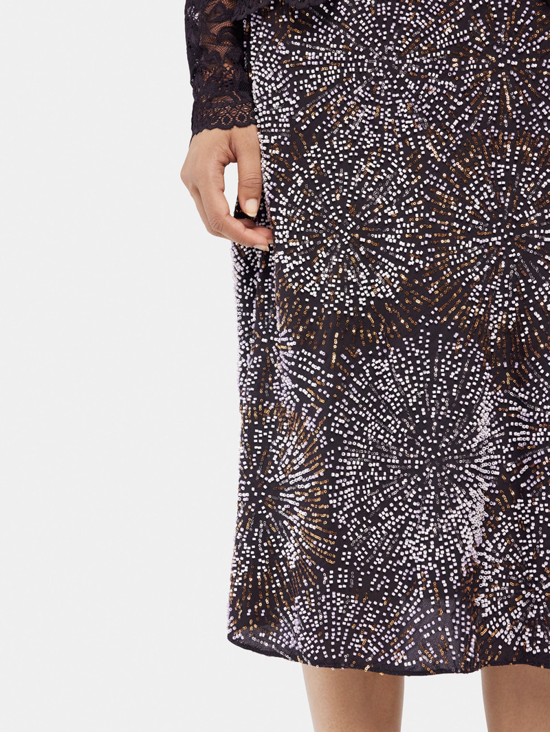 CREPE SKIRT WITH PEARL EMBROIDERY 5