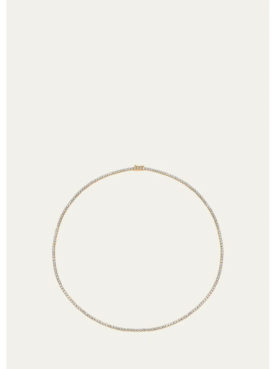 18K Rose Gold Diamond Hepburn Choker - 1