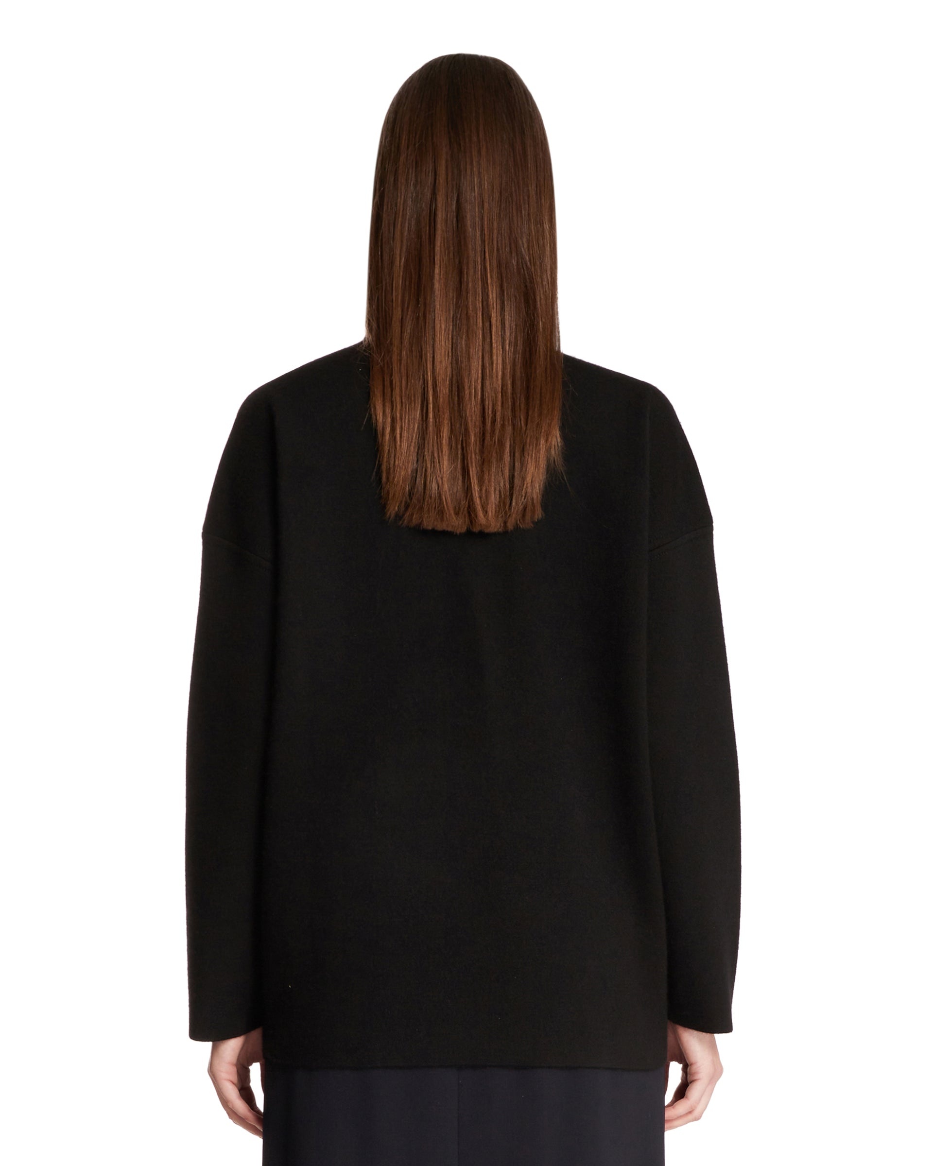 Black Cashmere Zip Sweater - 3