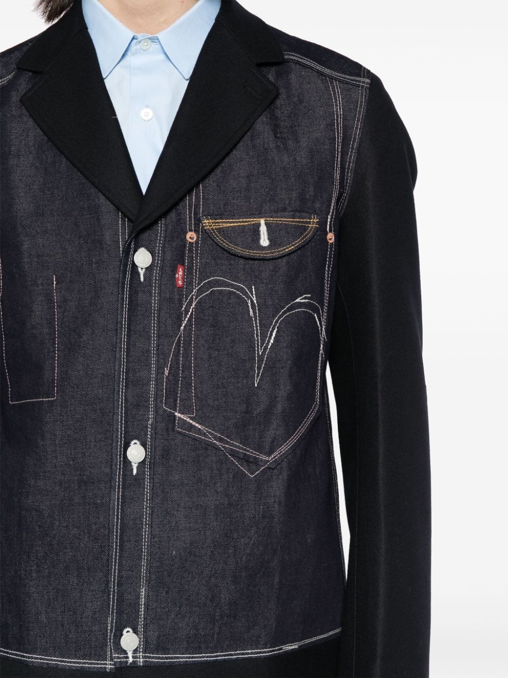 x Levi's denim blazer - 5