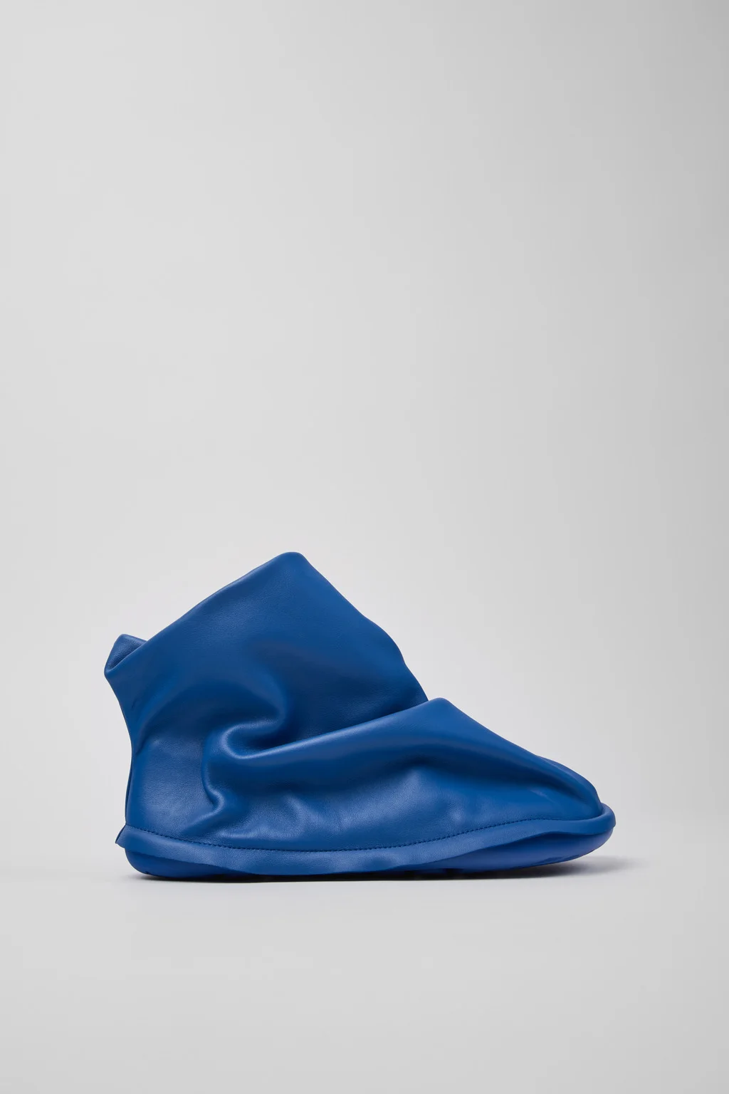 Camper x ISSEY MIYAKE - Peu Form Blue Leather Ankle Boots for Women. - 1