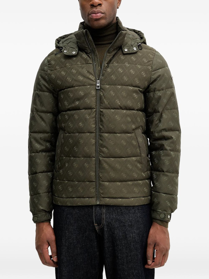 hooded patterned puffer jacket 1