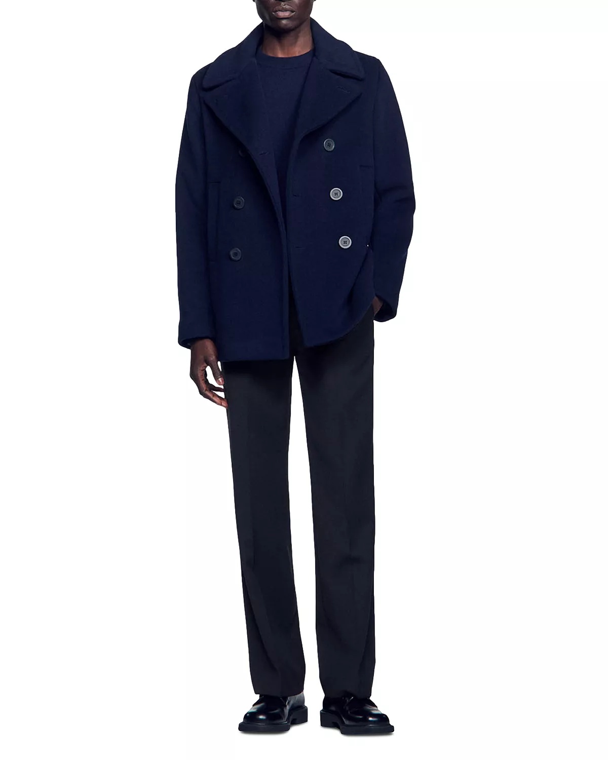 Wool Blend Peacoat - 3