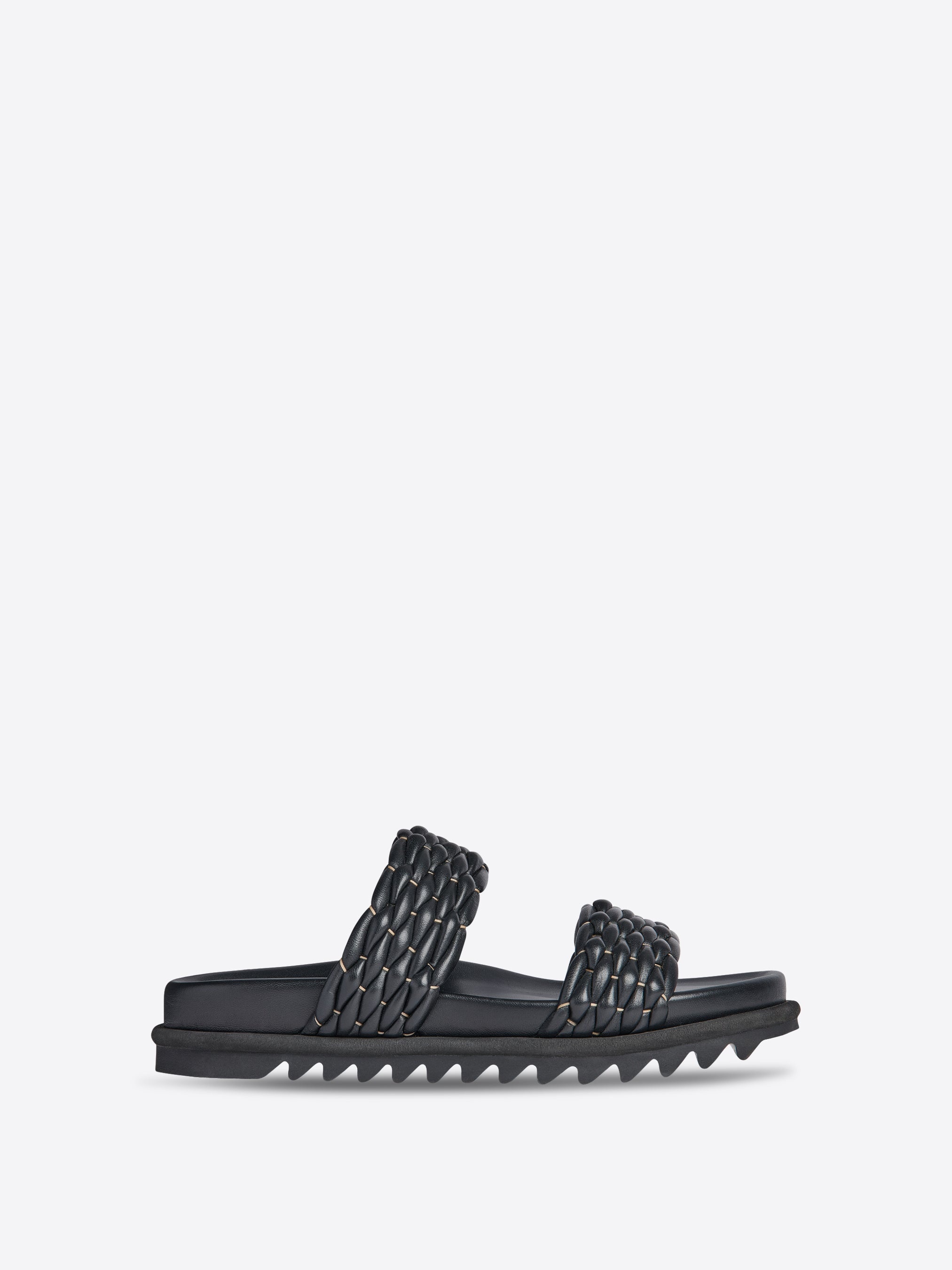 BRAIDED LEATHER SANDALS - 2
