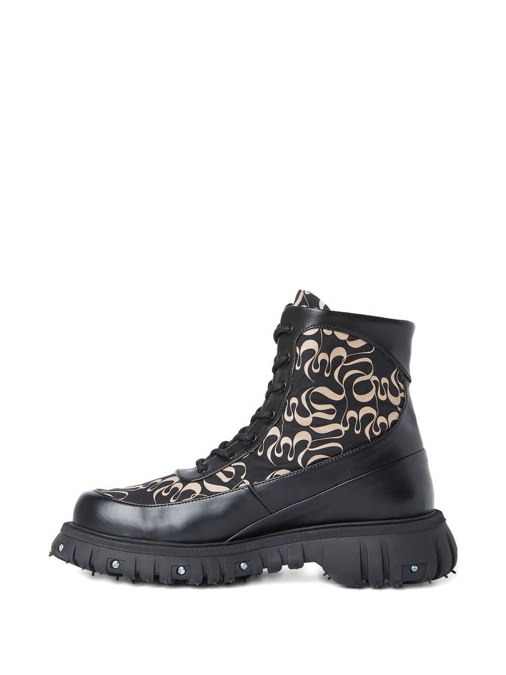 monogram-pattern boots - 2