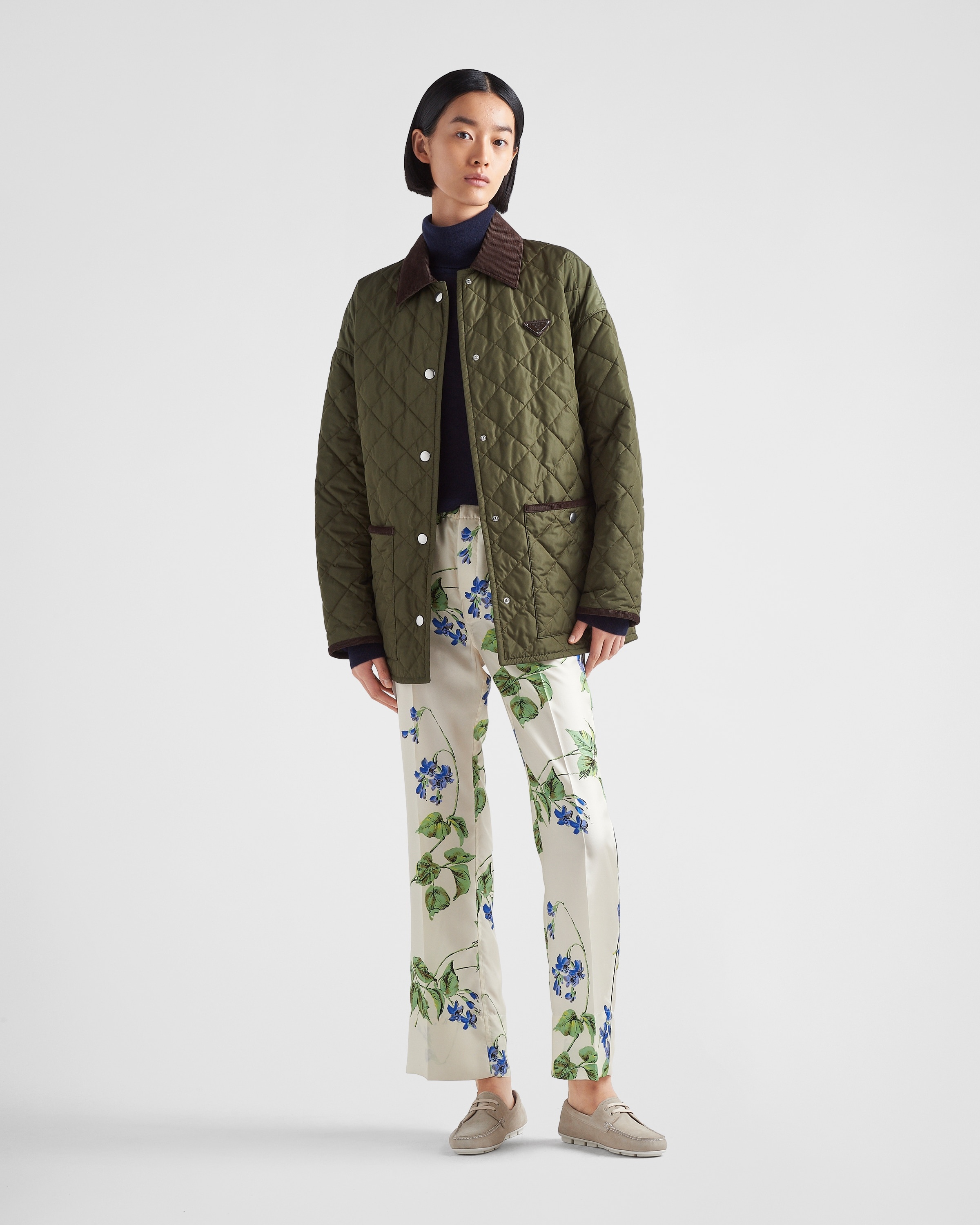 Printed twill pants - 2