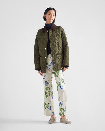 Prada Printed twill pants outlook