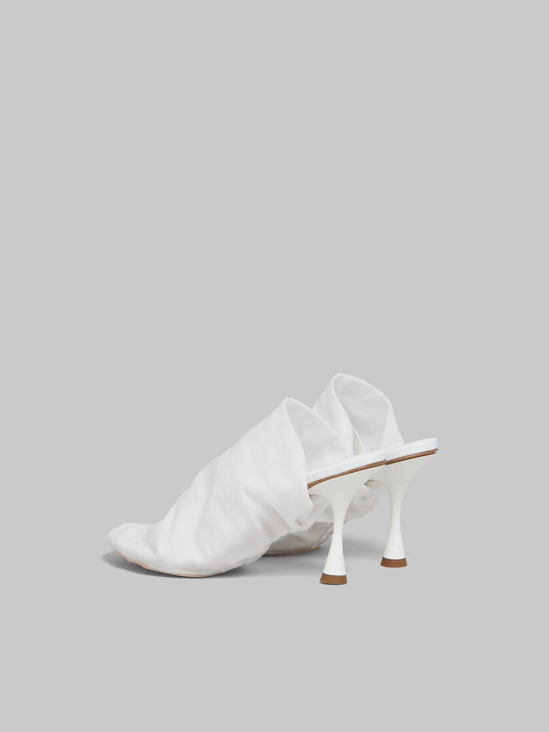 Marni WHITE STRETCH-TULLE MOONLIGHT SANDAL outlook