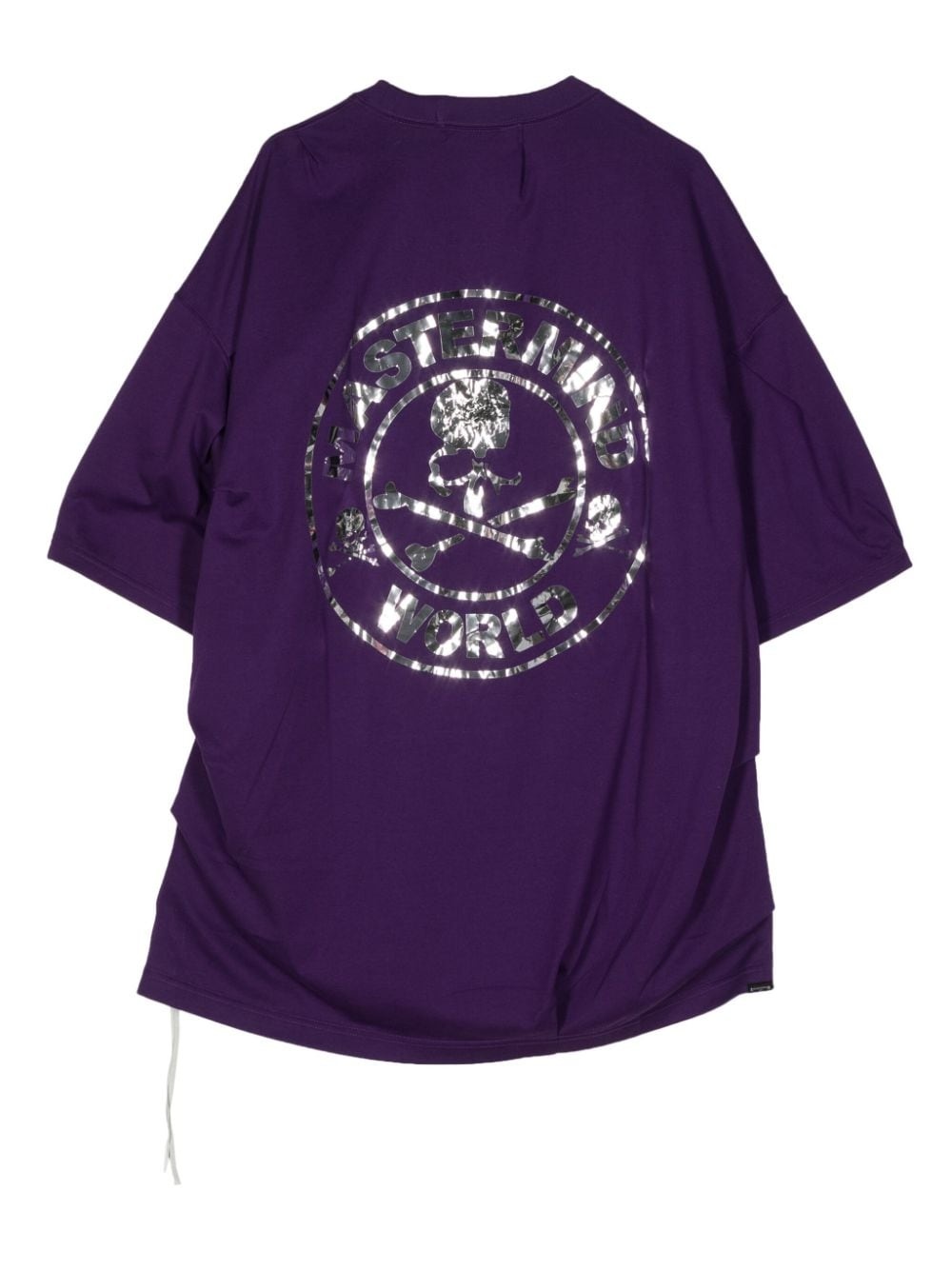 metallic-effect cotton T-shirt - 2
