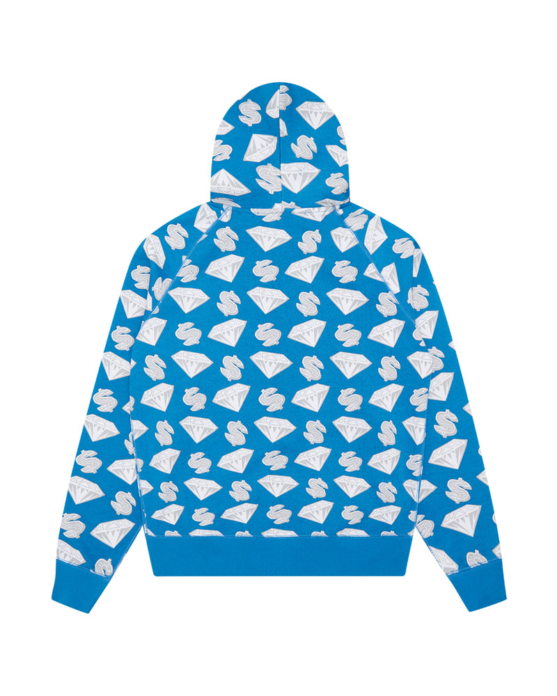 BILLIONAIRE BOYS CLUB DIAMONDS & DOLLARS ZIP-THROUGH HOOD outlook