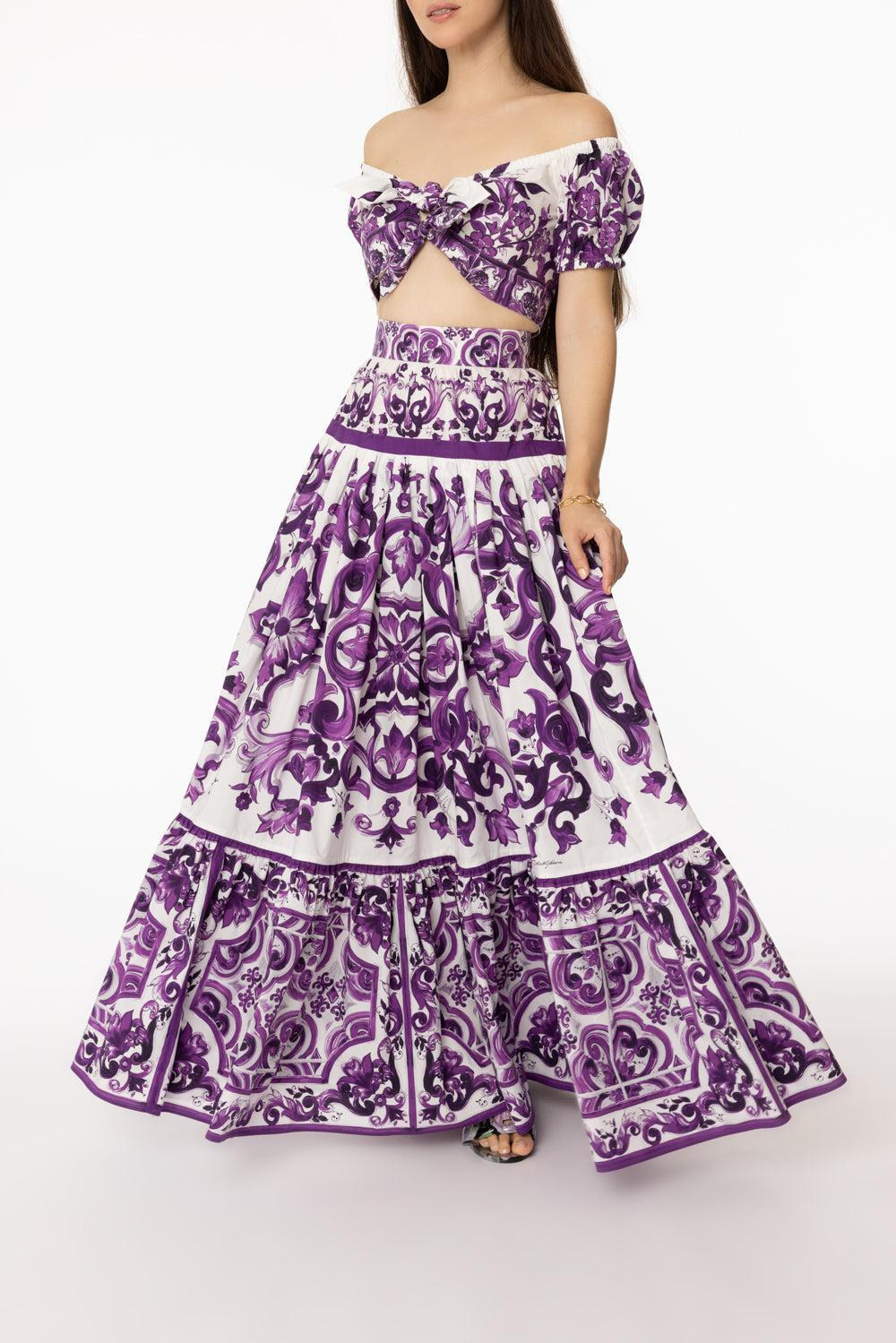 Maiolica Maxi Skirt - 2