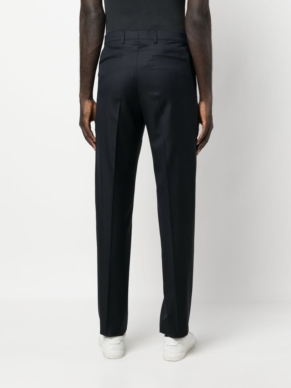 straight-leg tailored trousers - 4