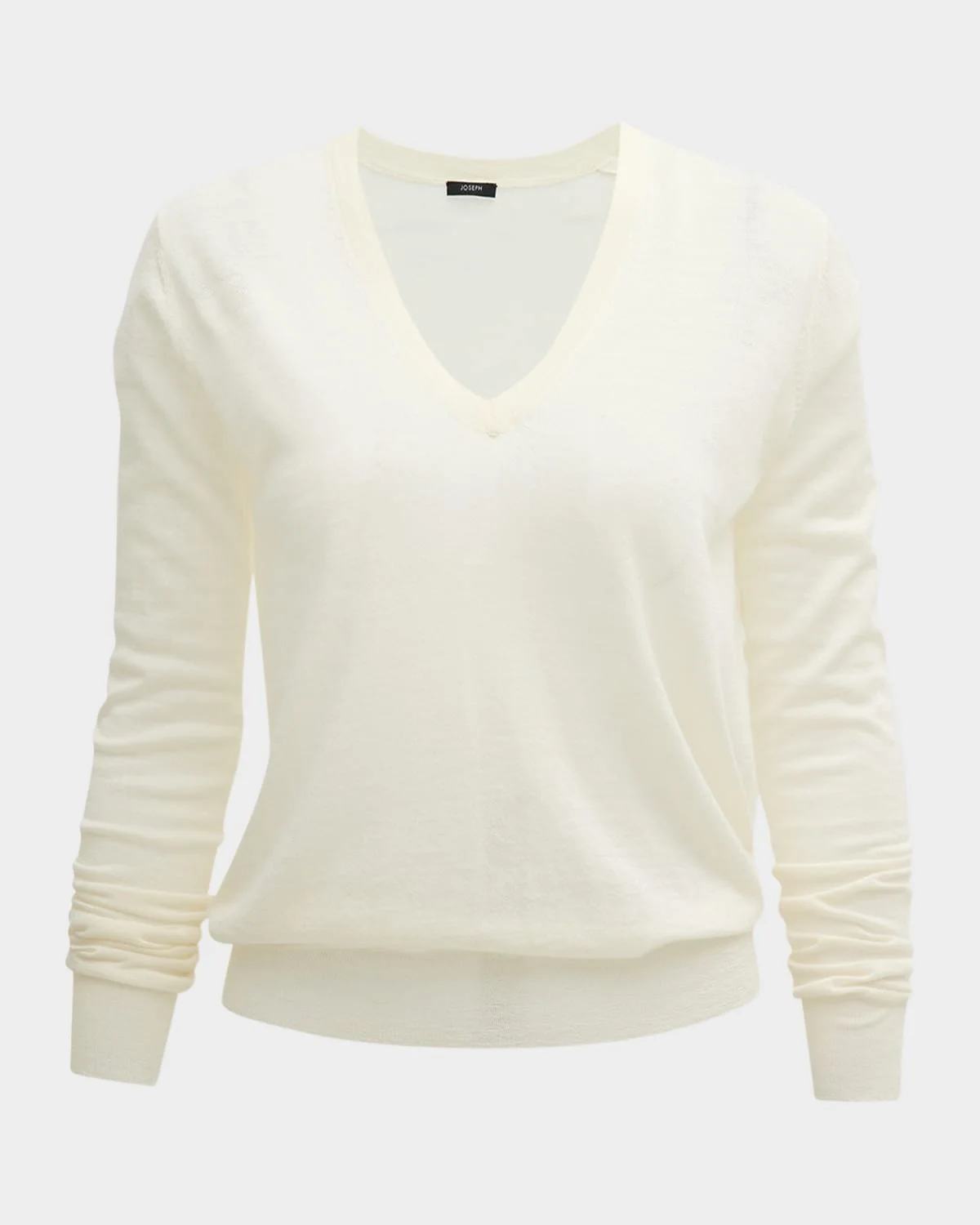 Cashair Cashmere V-Neck Long-Sleeve Shirt - 1