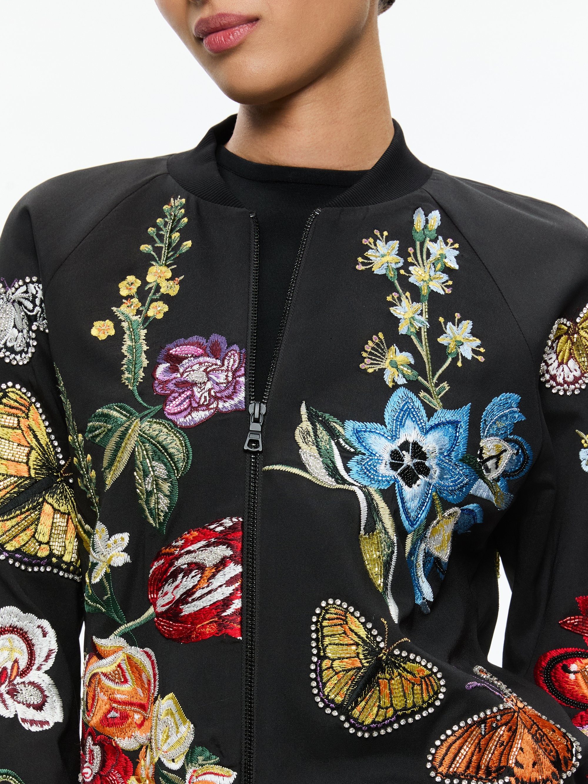 FELISA EMBELLISHED VARSITY JACKET - 5