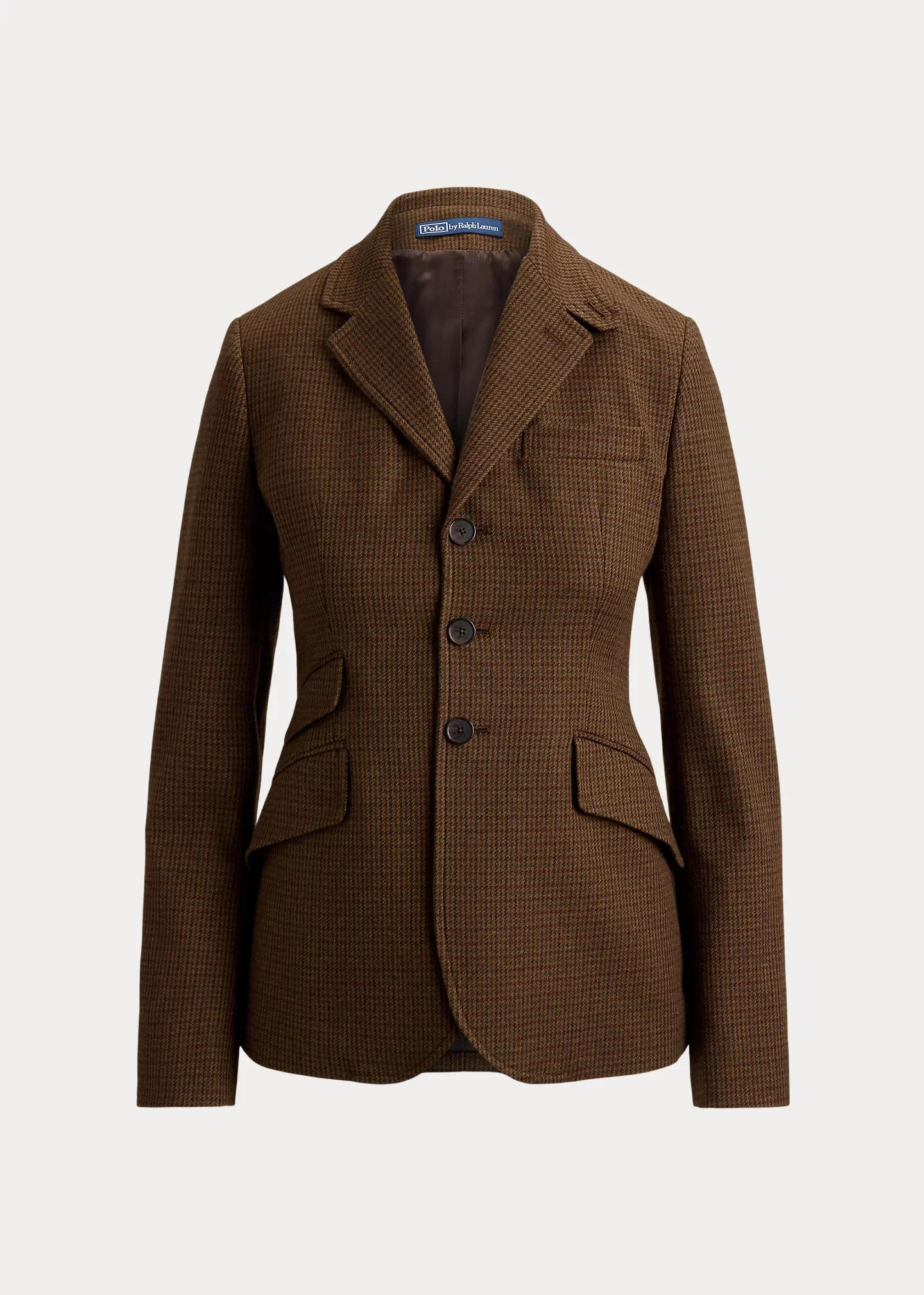 Single-Breasted Tweed Hacking Blazer - 1