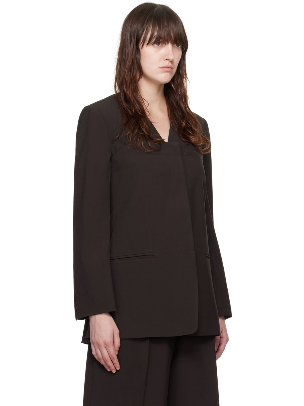 Brown Bolero Blazer - 2