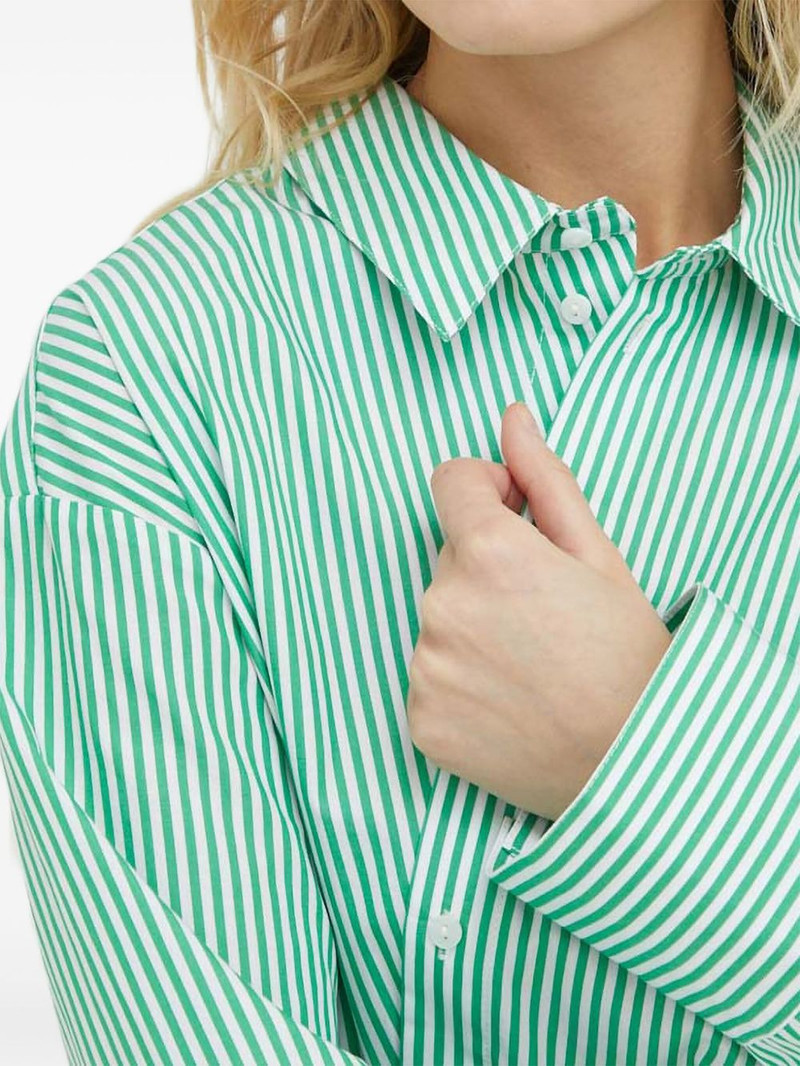 striped gathered mini dress 5