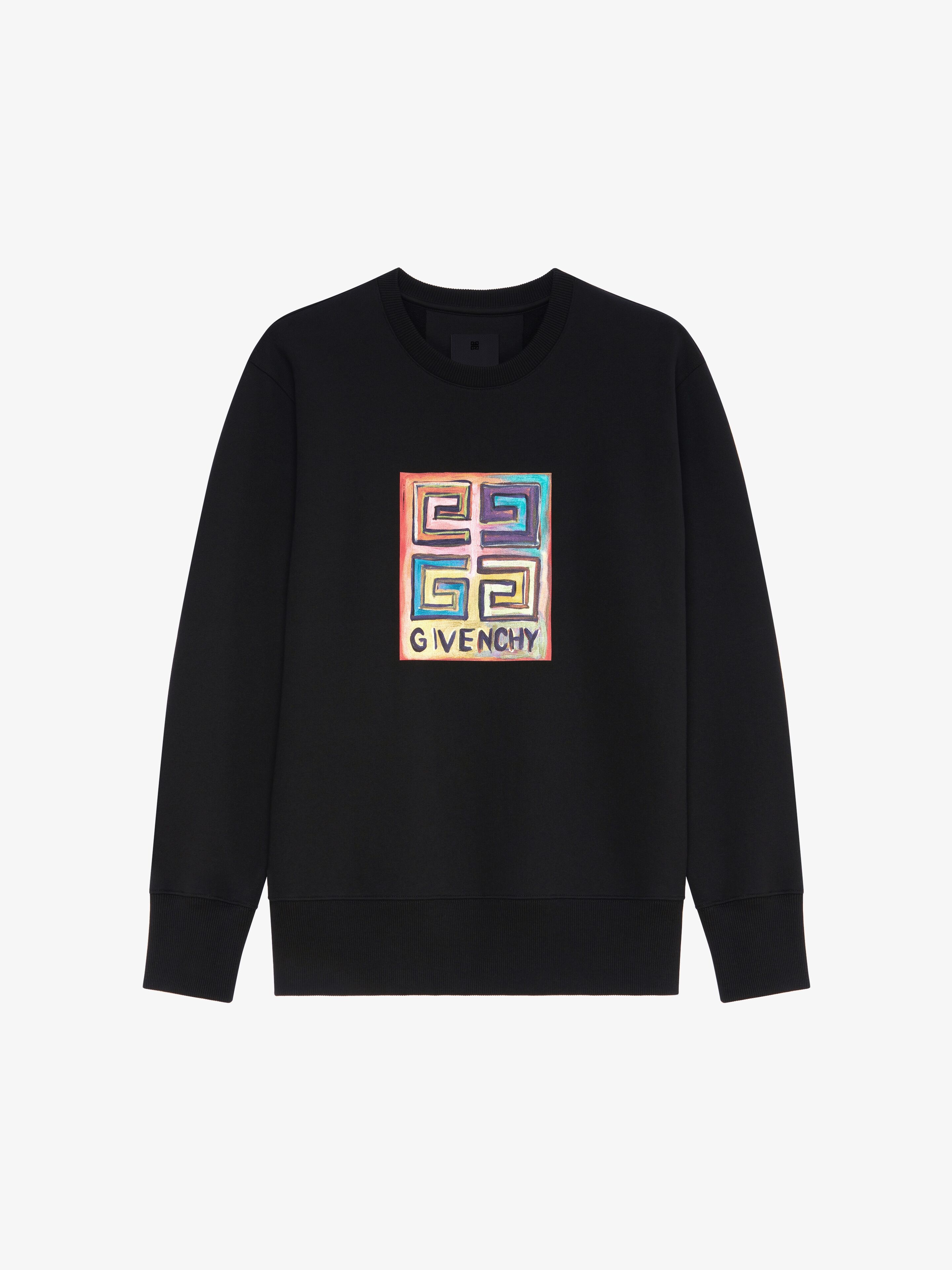 SLIM FIT SWEATSHIRT IN FELPA WITH 4G SUN PRINT - 1