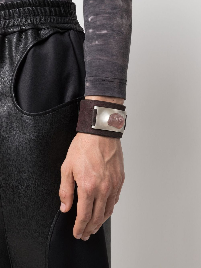 Parts of Four Crescent leather bracelet outlook