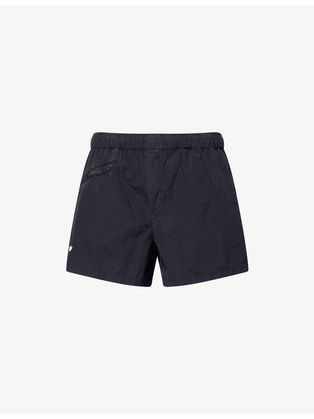 Relaxed-Fit Graphic-Embroidery Cotton Shorts - 1