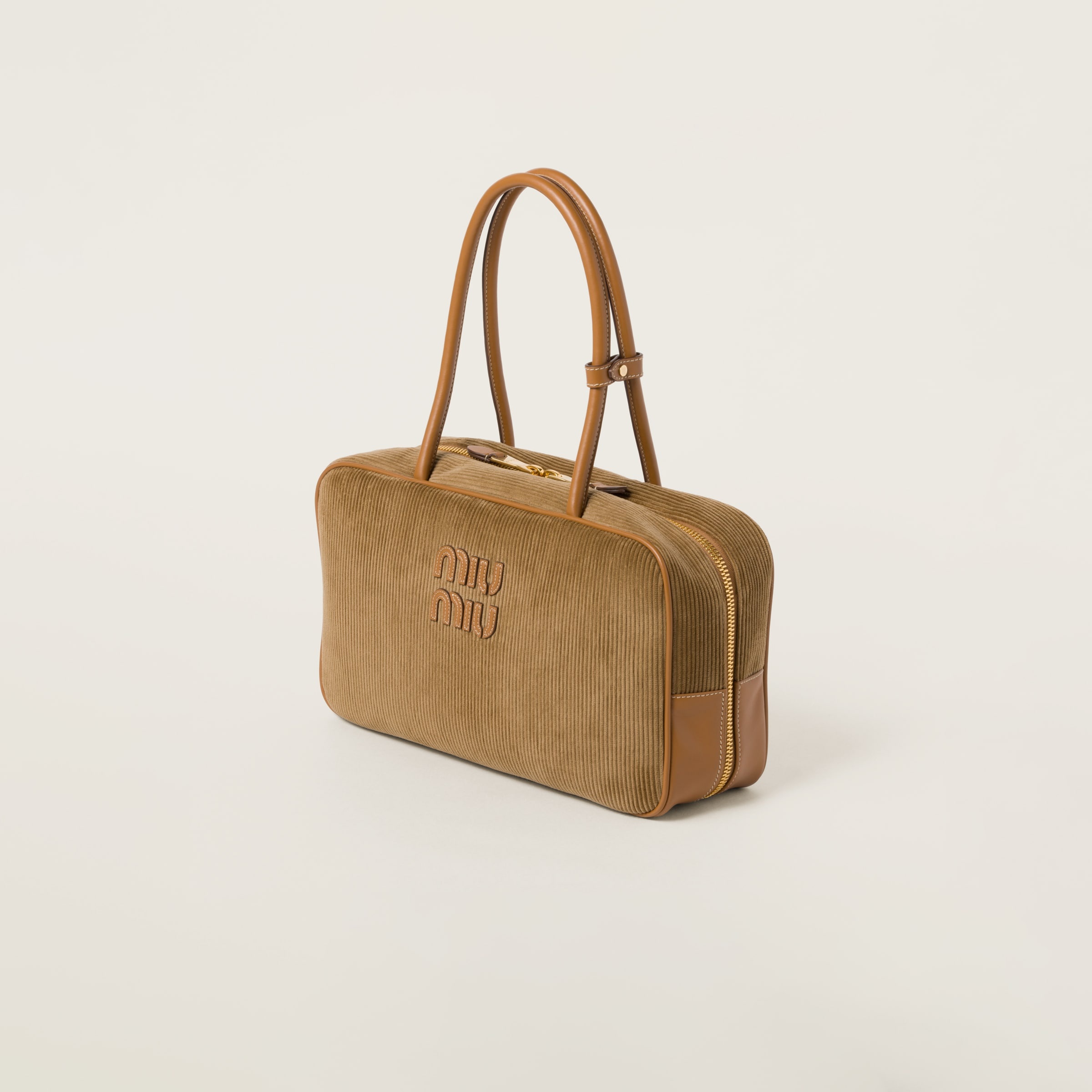Beau corduroy top-handle bag - 2