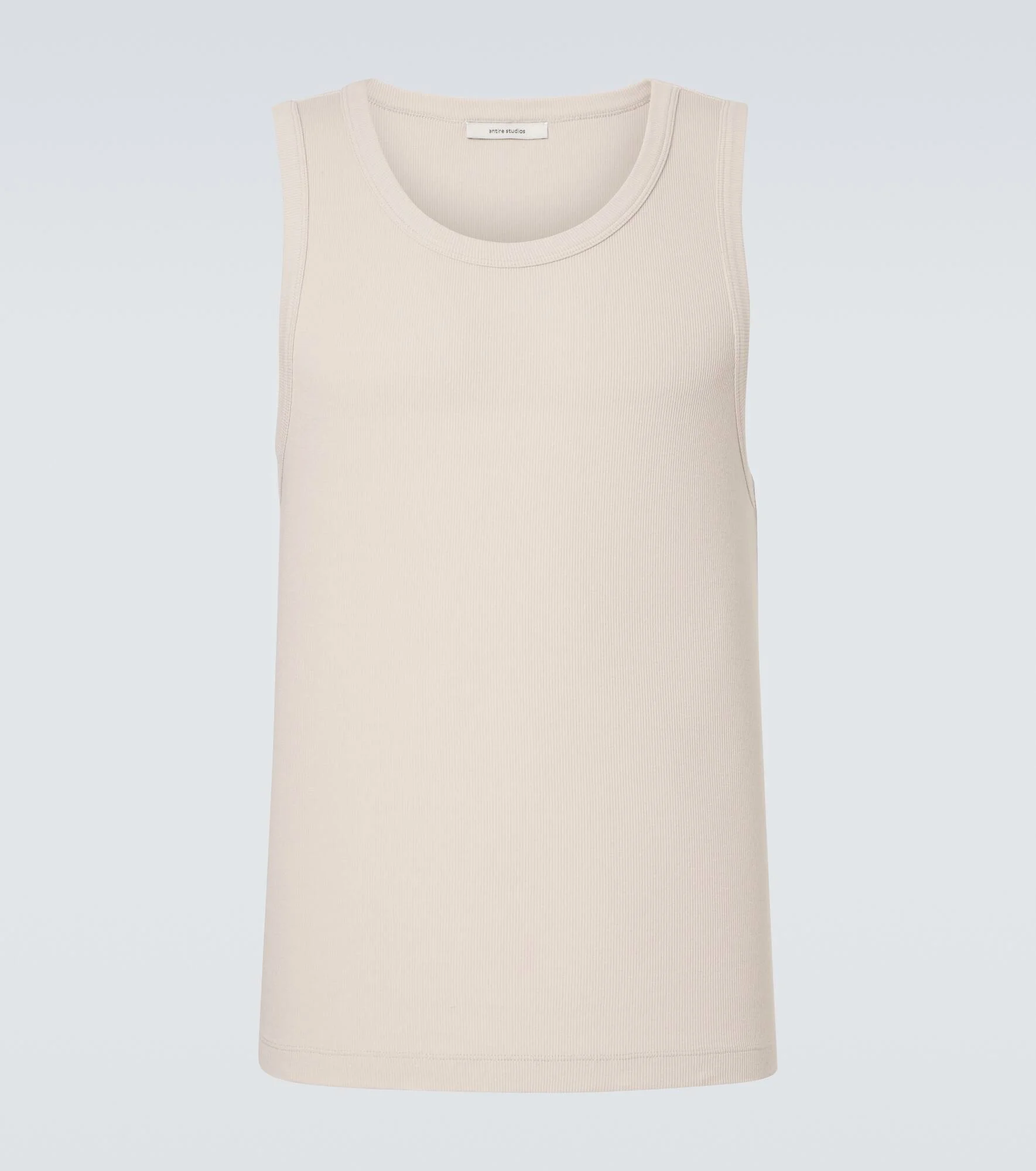 Cotton-blend fleece tank top - 1