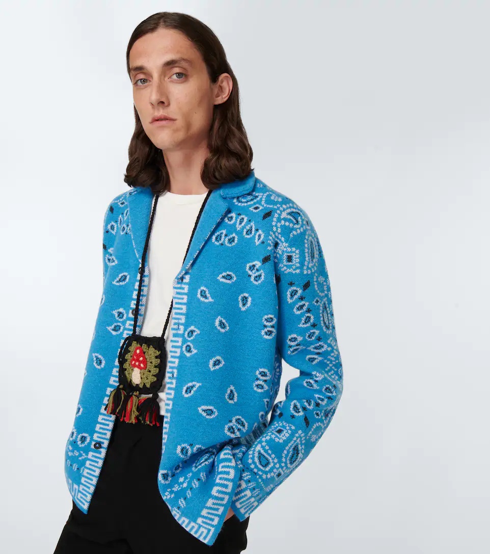 Bandana jacquard cardigan - 5