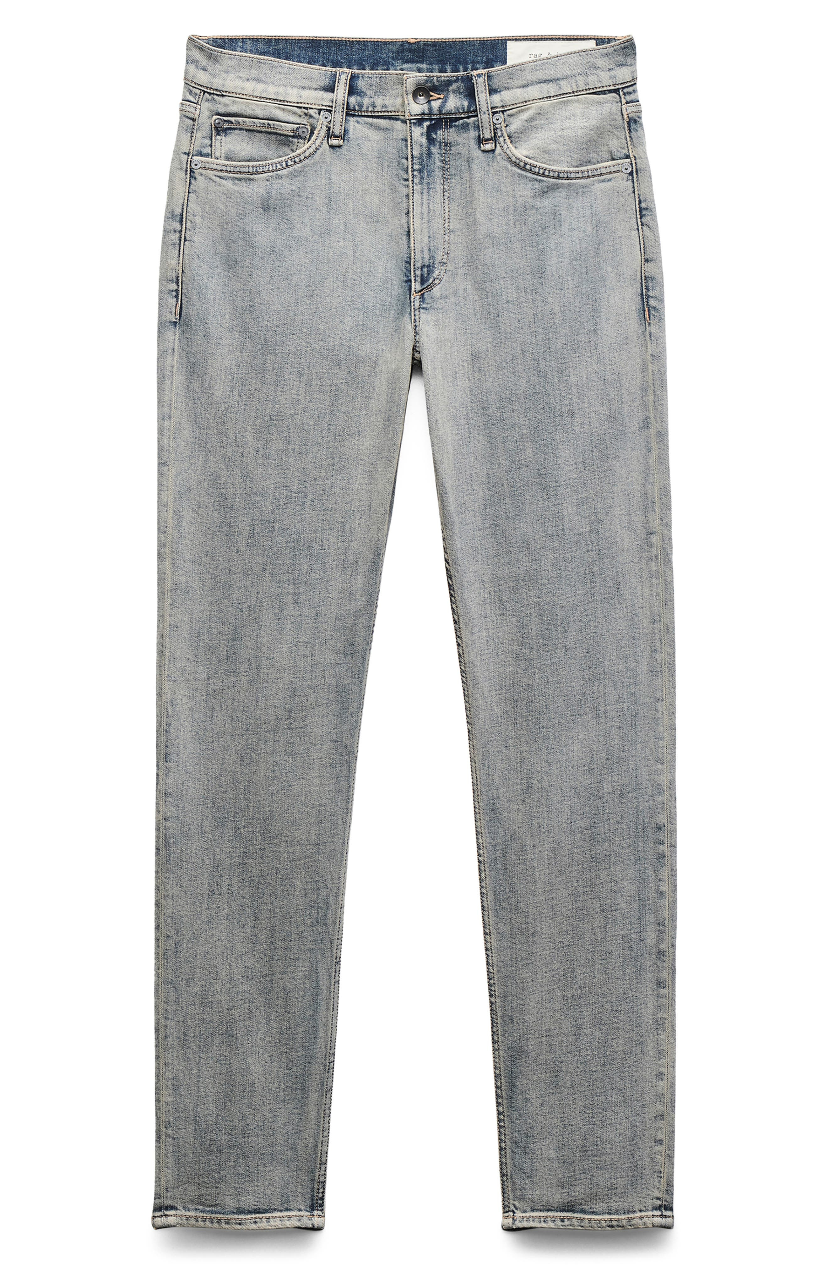 rag & bone Fit 2 Authentic Stretch Slim Jeans in Vinyl Blue at Nordstrom - 4