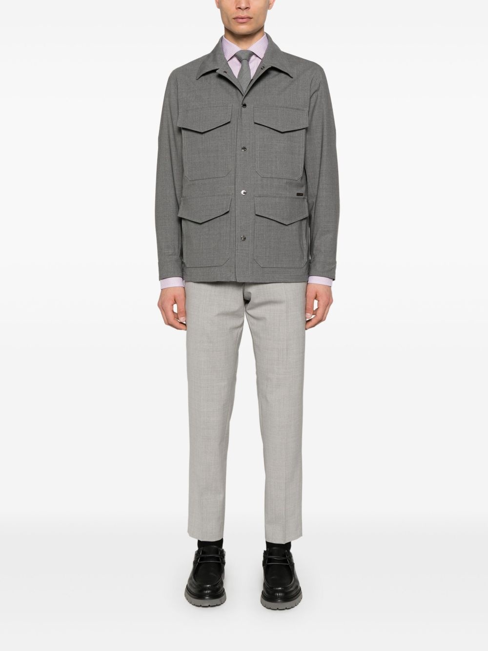 check-pattern shirt - 2