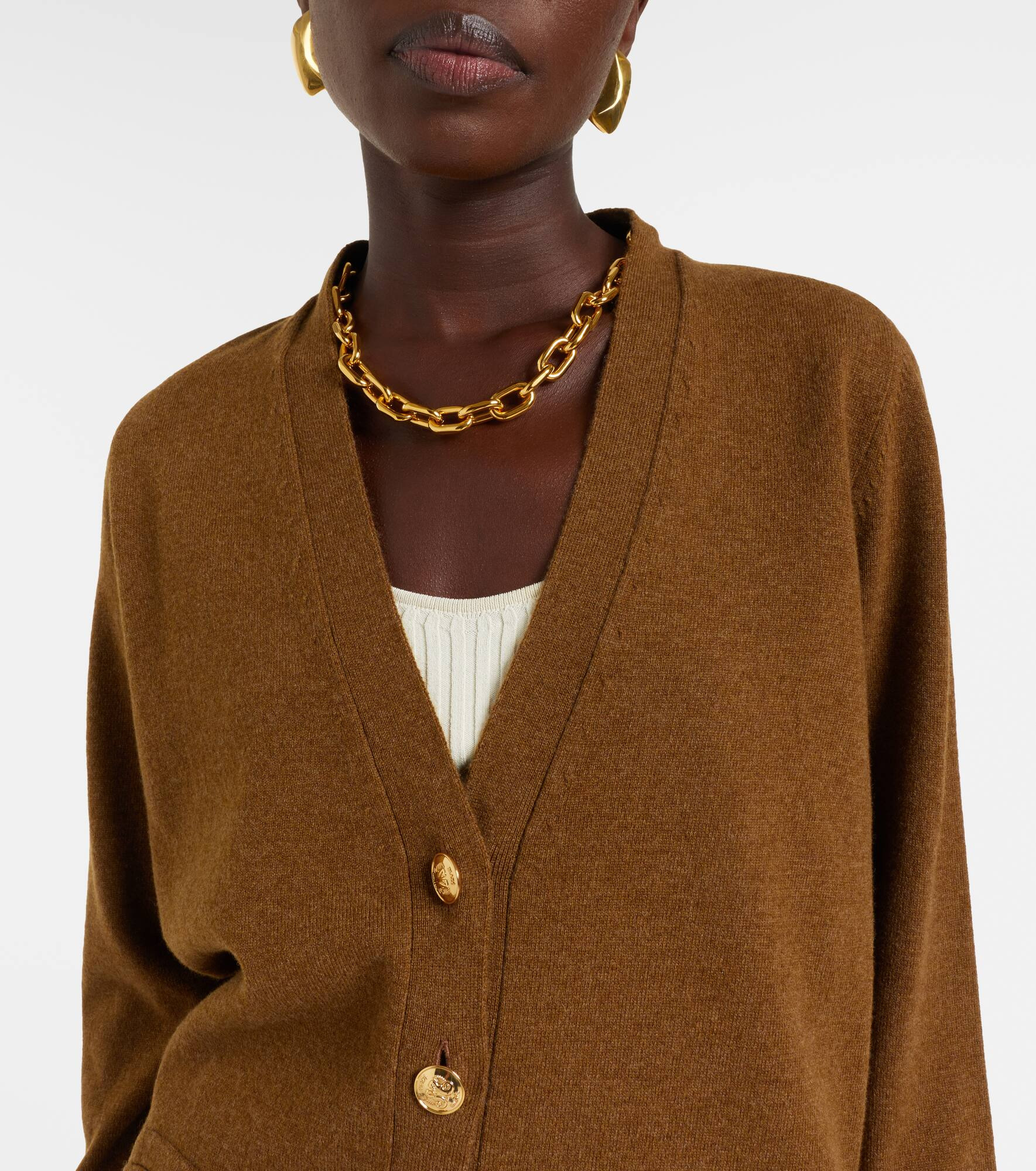 Highland wool and cashmere cardigan - 4