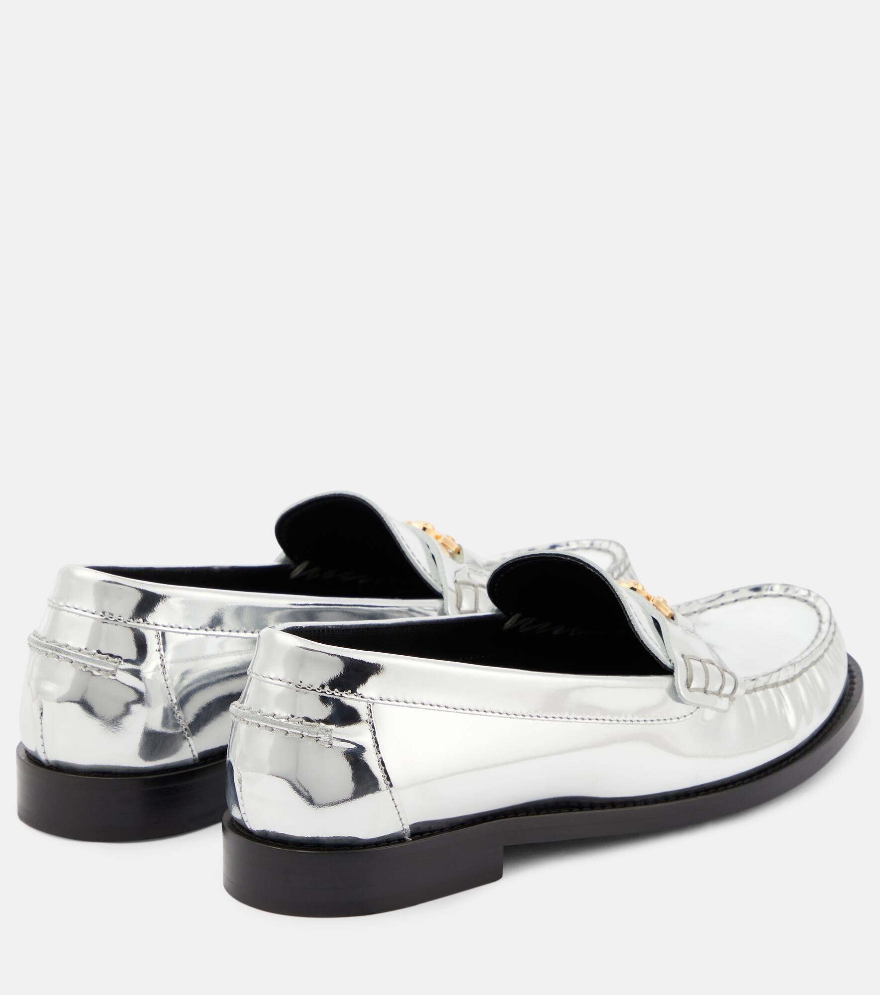 Medusa '95 metallic leather loafers - 3