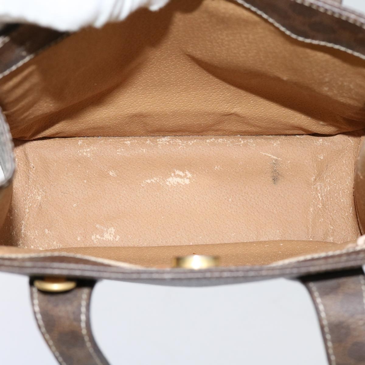 CELINE Macadam Canvas Hand Bag Pvc Brown - 11