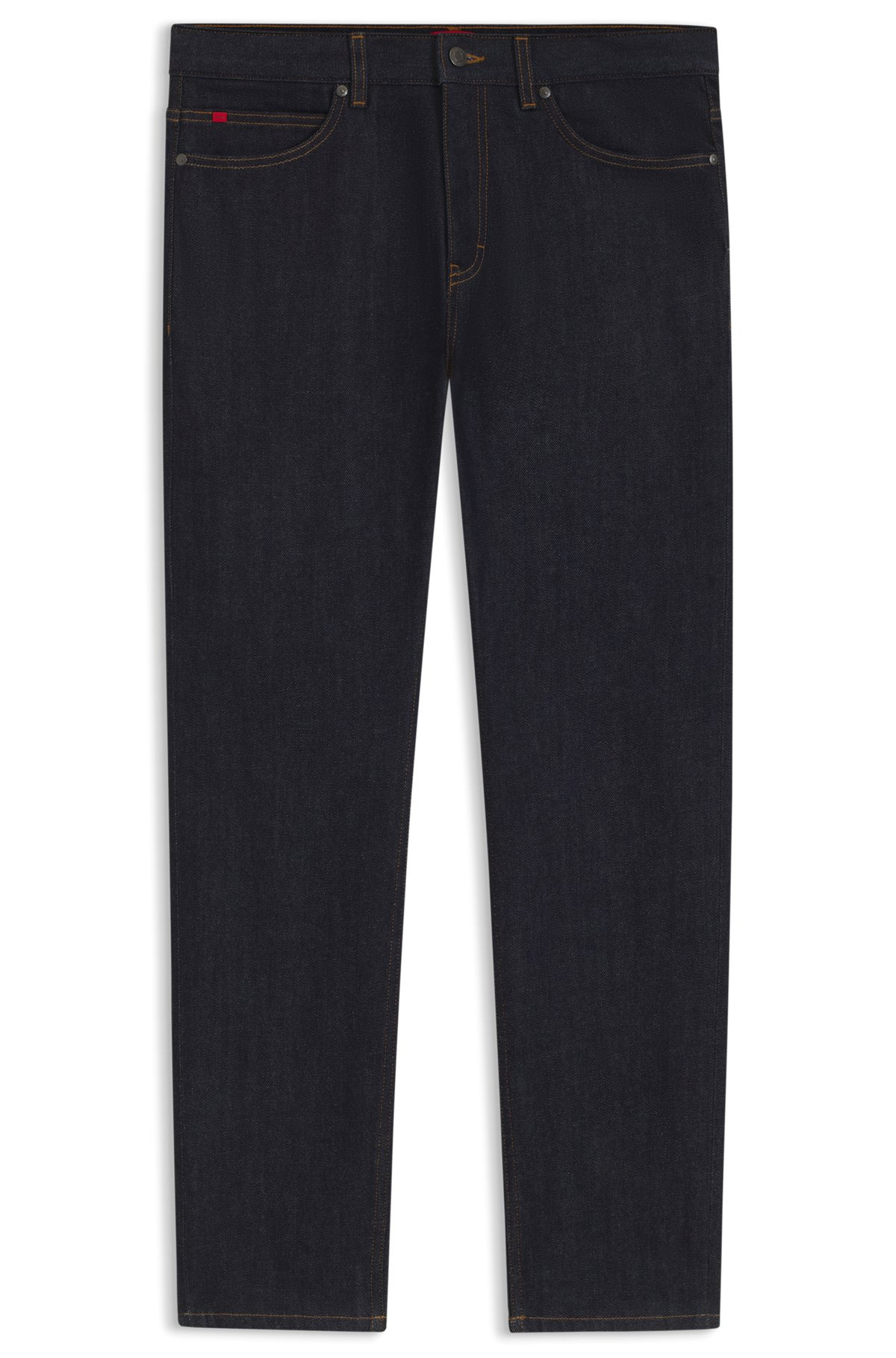 SLIM-FIT JEANS IN DARK-BLUE STRETCH DENIM - 1
