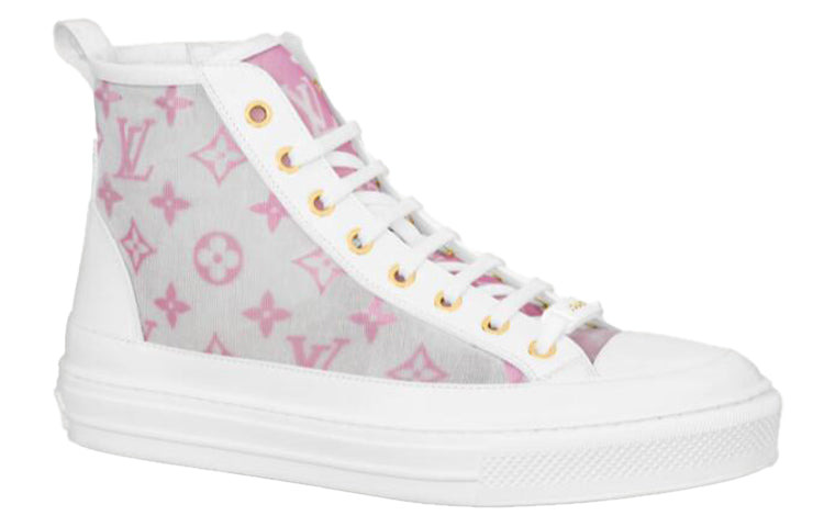 (WMNS) LOUIS VUITTON Stellar Ankle Sneakers 'Grey Pink White' 1A8NKH - 2