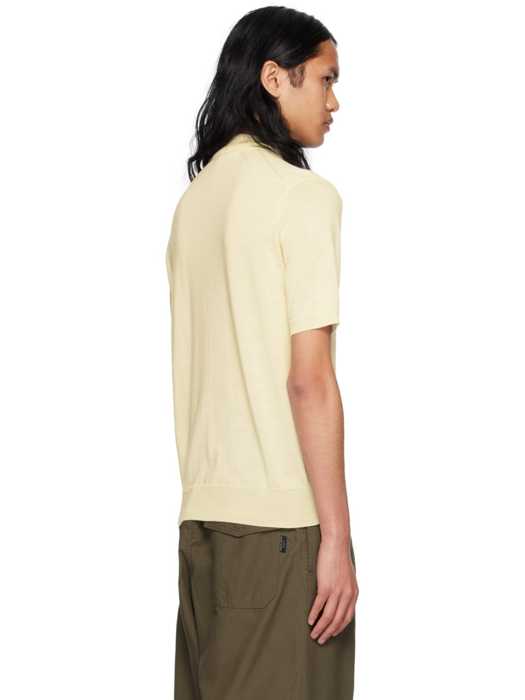 Beige Patch Polo - 3