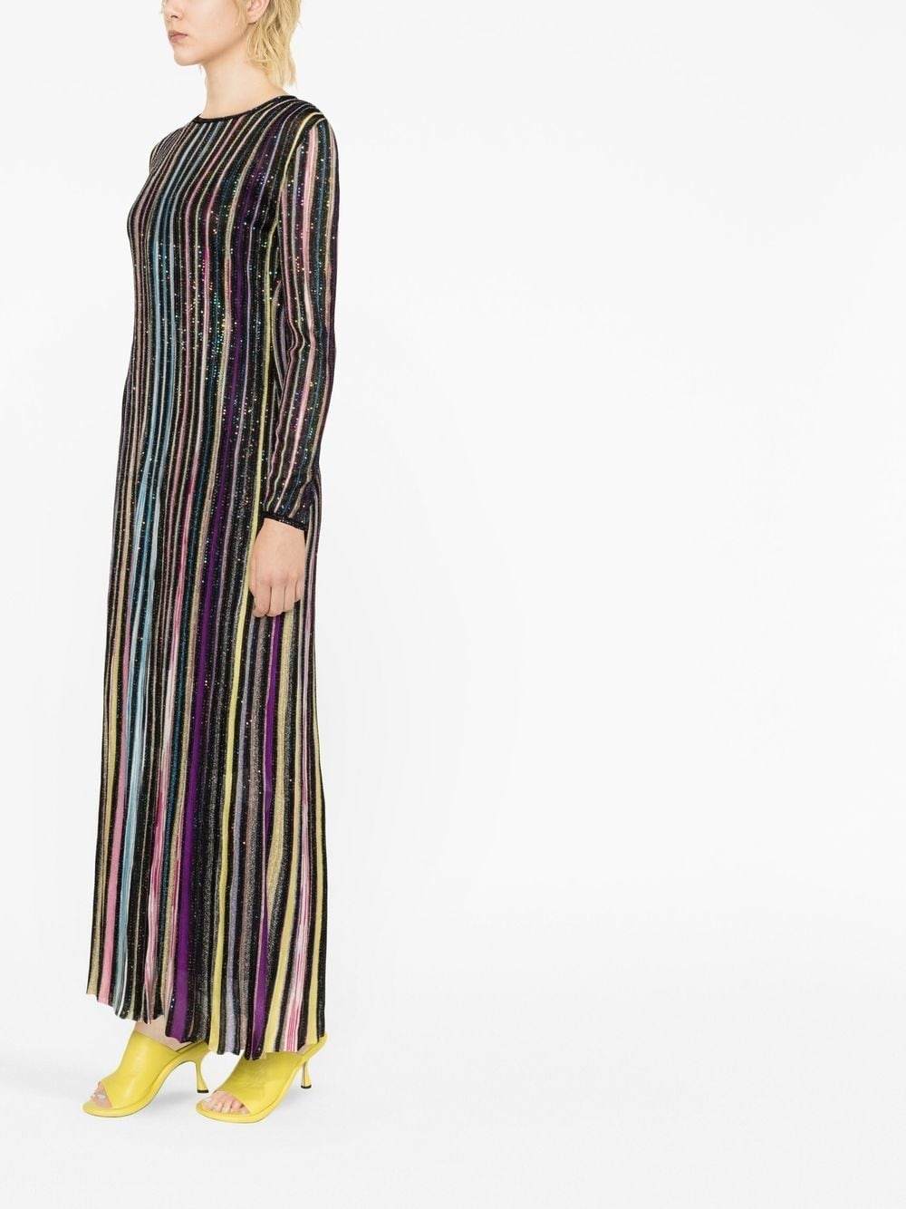 Missoni sequin embellished striped maxi dress REVERSIBLE