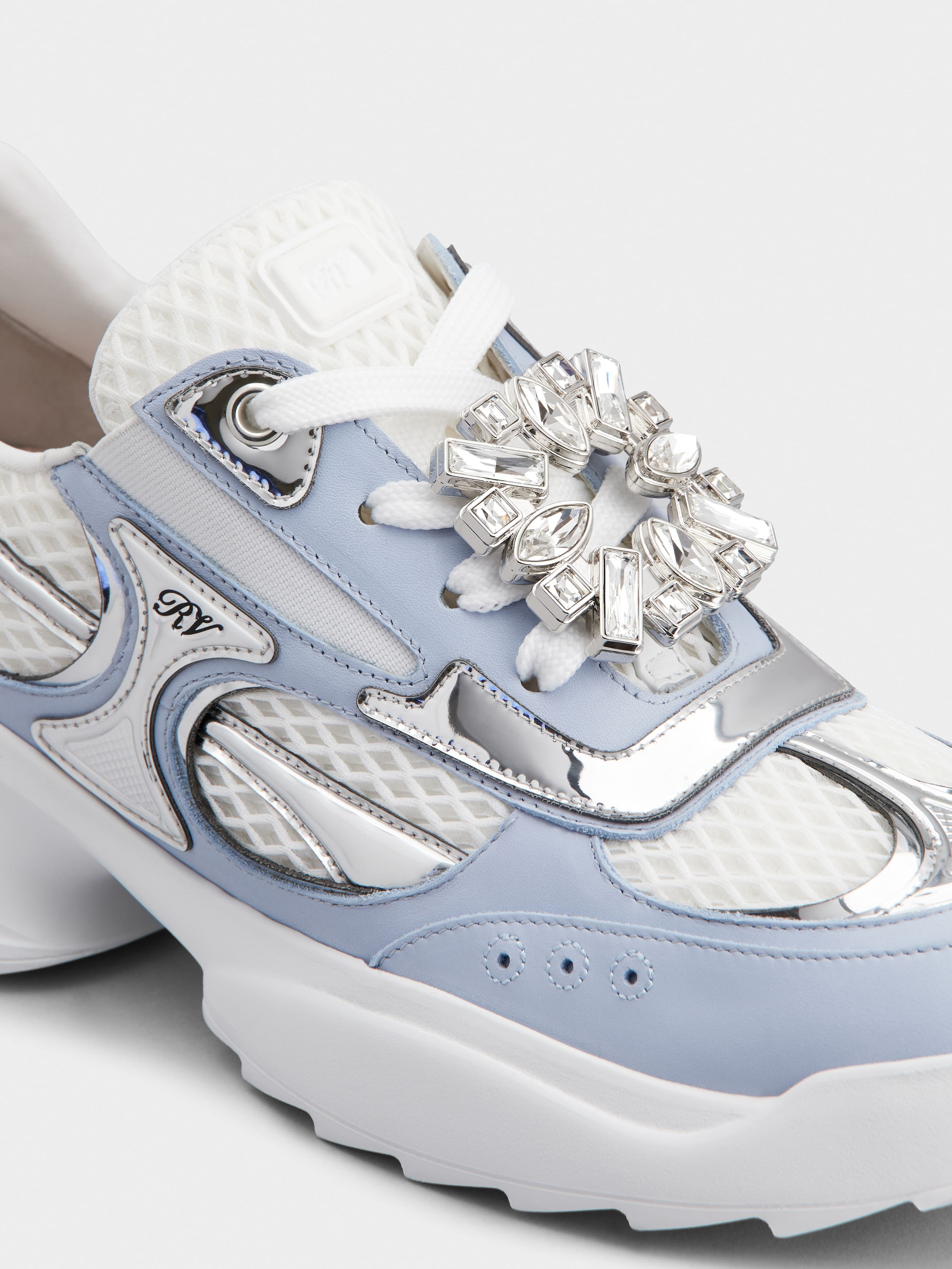 Viv' on the Run Sneakers in leather and fabric - 3