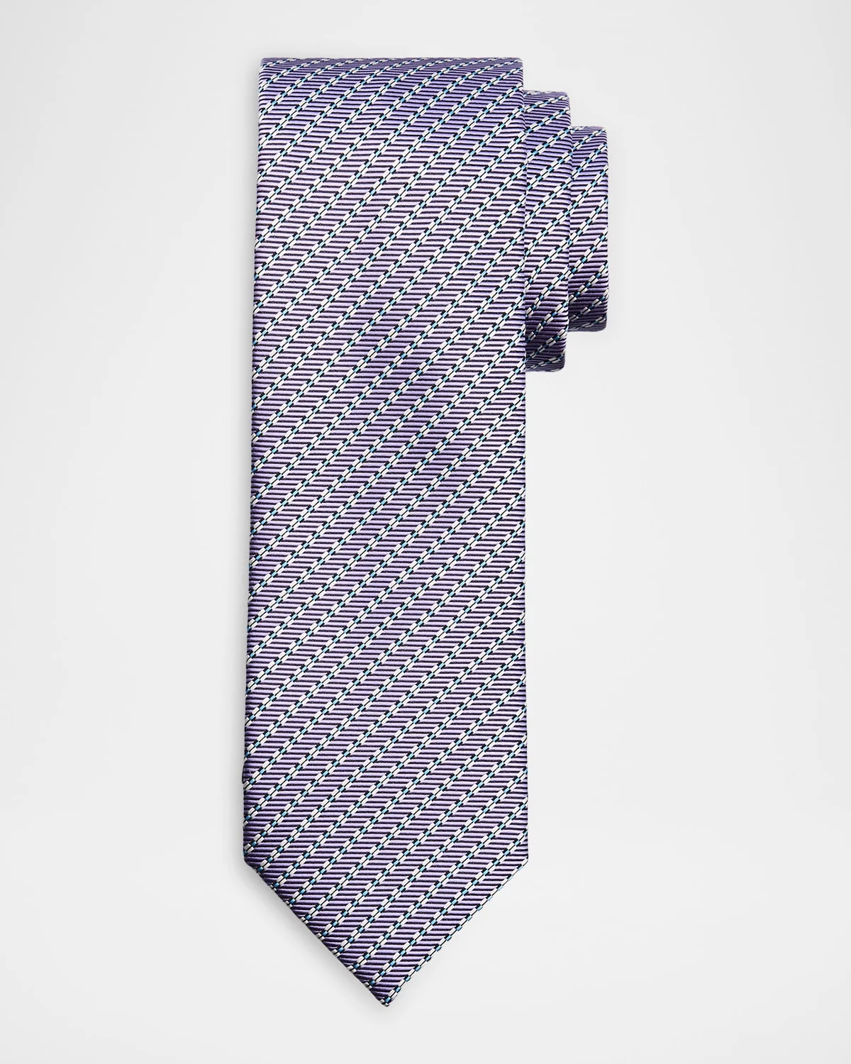 Men & apos;s Micro-Print Silk Jacquard Tie - 1