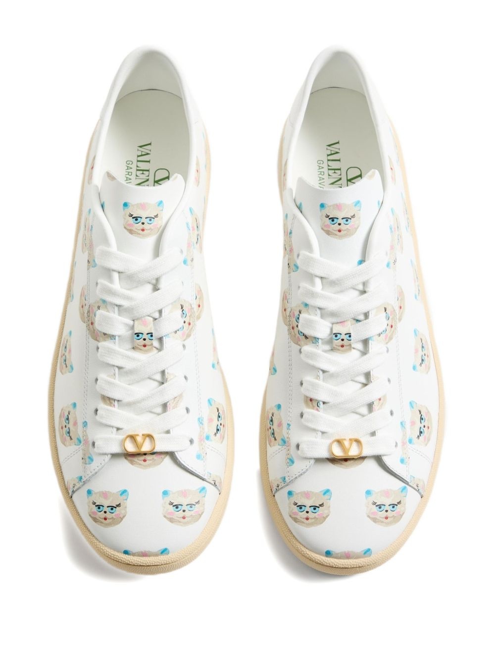 ROYCO SNEAKER IN NAPPA CALFSKIN WITH LE CHAT DE LA MAISON MOTIF - 4